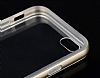Baseus Fusion iPhone 6 Plus / 6S Plus Dark Silver Metalik Kenarl effaf Silikon Klf - Resim: 6