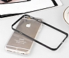 Baseus Fusion iPhone 6 Plus / 6S Plus Dark Silver Metalik Kenarl effaf Silikon Klf - Resim: 3