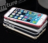 Baseus Fusion iPhone 6 Plus / 6S Plus Dark Silver Metalik Kenarl effaf Silikon Klf - Resim: 8