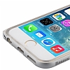 Baseus Fusion iPhone 6 Plus / 6S Plus Silver Metalik Kenarl effaf Silikon Klf - Resim: 4