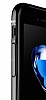Baseus Glitter iPhone 7 Plus Tam Kenar Koruma Jet Black Rubber Klf - Resim: 4