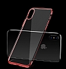 Baseus Glitter iPhone X / XS Siyah Kenarl effaf Rubber Klf - Resim: 4