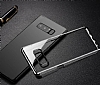 Baseus Glitter Samsung Galaxy Note 8 Tam Kenar Koruma Siyah Rubber Klf - Resim: 6