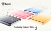 Baseus Gradient Samsung Galaxy Note 5 effaf Mavi Rubber Klf - Resim: 14