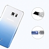 Baseus Gradient Samsung Galaxy Note 5 effaf Mavi Rubber Klf - Resim: 4