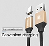 Baseus New Insnap USB Type-C Siyah Manyetik Data Kablosu 1m - Resim: 3