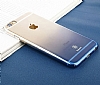 Baseus iPhone 6 Plus / 6S Plus Gradient Mavi Rubber Klf - Resim: 5