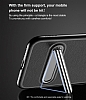 Baseus iPhone X / XS Standl Deri Grnml Beyaz Silikon Klf - Resim: 6