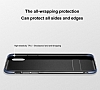 Baseus iPhone X / XS Standl Deri Grnml Beyaz Silikon Klf - Resim: 2
