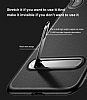 Baseus iPhone X / XS Standl Deri Grnml Krmz Silikon Klf - Resim: 4