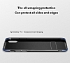 Baseus iPhone X / XS Standl Deri Grnml Siyah Silikon Klf - Resim: 2