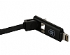 Baseus Lightning & Micro USB Siyah Data Kablosu 1m - Resim: 1