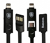 Baseus Lightning & Micro USB Siyah Data Kablosu 1m - Resim: 4