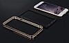 Baseus Rigid Soft iPhone 6 / 6S Mavi Metalik Kenarl Silikon Bumper Klf - Resim: 3