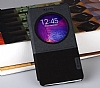 Baseus Samsung Galaxy Note 4 Uyku Modlu Pencereli Siyah Deri Klf - Resim: 3