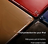 Baseus Simplism Y-Type iPad 10.5 Standl Bordo Deri Klf - Resim: 10