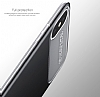 Baseus Slim Lotus iPhone X / XS Silikon Kenarl Siyah Rubber Klf - Resim: 4