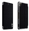 Baseus Sony Xperia Z3 Czdanl nce Yan Kapakl Siyah Deri Klf - Resim: 1