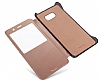 Baseus Sunie Samsung Galaxy Note FE Pencereli Kapakl Silver Deri Klf - Resim: 3