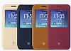 Baseus Terse Samsung Galaxy S7 Edge Pencereli nce Yan Kapakl Kahverengi Deri Klf - Resim: 7