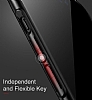 Baseus Thin iPhone X / XS Tam Kenar Krmz Rubber Klf - Resim: 6