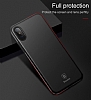 Baseus Thin iPhone X / XS Tam Kenar Siyah Rubber Klf - Resim: 4