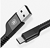 Baseus USB Type-C Krlmayan Dayankl Krmz Data Kablosu 1m - Resim: 3