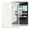 BlackBerry Passport Silver Edition Desenli effaf Beyaz Silikon Klf - Resim: 1