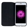 Bouletta Book Klug iPhone 7 Plus / 8 Plus Standl Kapakl Floater Black Gerek Deri Klf - Resim: 3