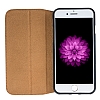 Bouletta Book Klug iPhone 7 Plus / 8 Plus Standl Kapakl Floater Tan Gerek Deri Klf - Resim: 3