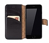 Bouletta Wallet ID iPhone 6 / 6S Standl Kapakl Siyah Gerek Deri Klf - Resim: 7