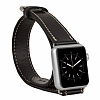Bouletta Apple Watch ift Tur Rustic Black Gerek Deri Kordon (42 mm) - Resim: 1