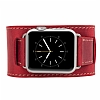 Burkley Cuff Apple Watch / Watch 2 Antique Red Gerek Deri Kordon (42 mm) - Resim: 5