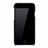 Burkley Exotic Snap-On iPhone 6 / 6S Gerek Deri Siyah Rubber Klf - Resim: 1