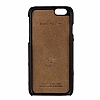 Burkley Exotic Snap-On iPhone 6 / 6S Gerek Deri Kahverengi Rubber Klf - Resim: 2