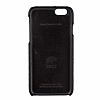 Burkley Exotic Snap-On iPhone 6 / 6S Gerek Deri Siyah Rubber Klf - Resim: 2