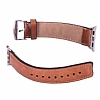 Burkley Padded Leather Apple Watch Rustic Brown Gerek Deri Kordon (42 mm) - Resim: 3