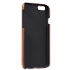 Burkley Snap On iPhone 6 Plus / 6S Plus Gerek Deri Rustic Brown Rubber Klf - Resim: 1