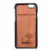 Burkley Snap-on iPhone 6 / 6S Gerek Deri Antique Coffee Rubber Klf - Resim: 1