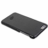 Burkley Snap-on iPhone 6 / 6S Gerek Deri Rustic Black Rubber Klf - Resim: 4