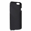 Burkley Snap-on iPhone 6 / 6S Gerek Deri Rustic Black Rubber Klf - Resim: 3