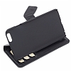 Burkley Wallet iPhone 6 / 6S Standl Kapakl Gerek Deri Rustic Black Klf - Resim: 4