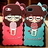 Candy House iPhone SE / 5 /5S Cute Girl Su Yeili Silikon Klf - Resim: 2