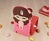 Candy House Samsung N9000 Galaxy Note 3 Sleepy Girl Pembe Silikon Klf - Resim: 1