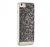 Case Mate Brilliance iPhone 6 Plus / 6S Plus Silikon Kenarl Silver Tal Rubber Klf - Resim: 5
