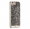 Case Mate Brilliance iPhone 6 / 6S Silikon Kenarl Silver Tal Rubber Klf - Resim: 4