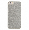 Case Mate Glam iPhone 6 Plus / 6S Plus Silikon Kenarl Simli Gold Rubber Klf - Resim: 4