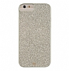 Case Mate Glam iPhone 6 / 6S Silikon Kenarl Simli Gold Rubber Klf - Resim: 5