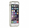 Case Mate Glam iPhone 6 / 6S Silikon Kenarl Simli Gold Rubber Klf - Resim: 7