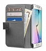 Cellular Line Book Agenda Samsung Galaxy S6 Edge Czdanl Siyah Klf - Resim: 1